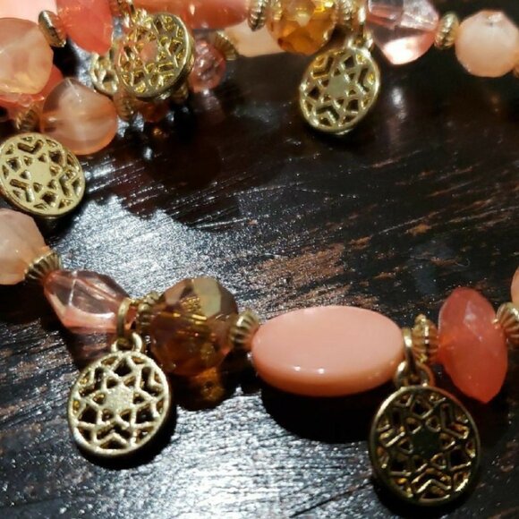 Pink & Gold Bracelets - Picture 2 of 2